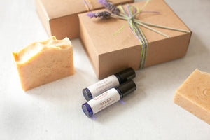 Botanical Soap and Lavender Roller Bottle Gift Box