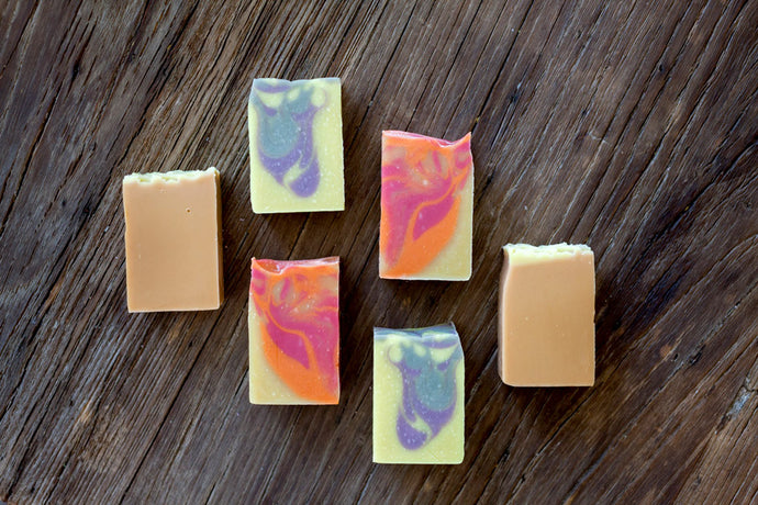 All-natural handmade mini soaps