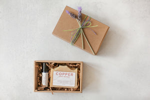 Botanical soap and lavender roller bottle gift set