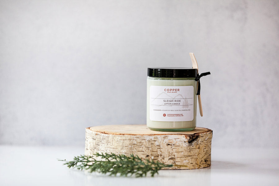 Peppermint & Lavender Essential Oil Massage Candle