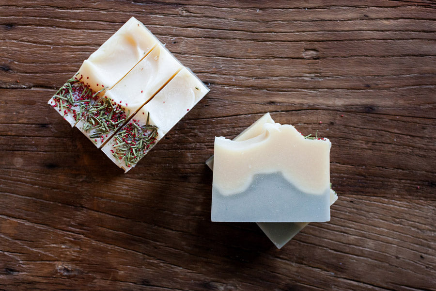 Winter Pine handmade all-natural goat milk bar soap