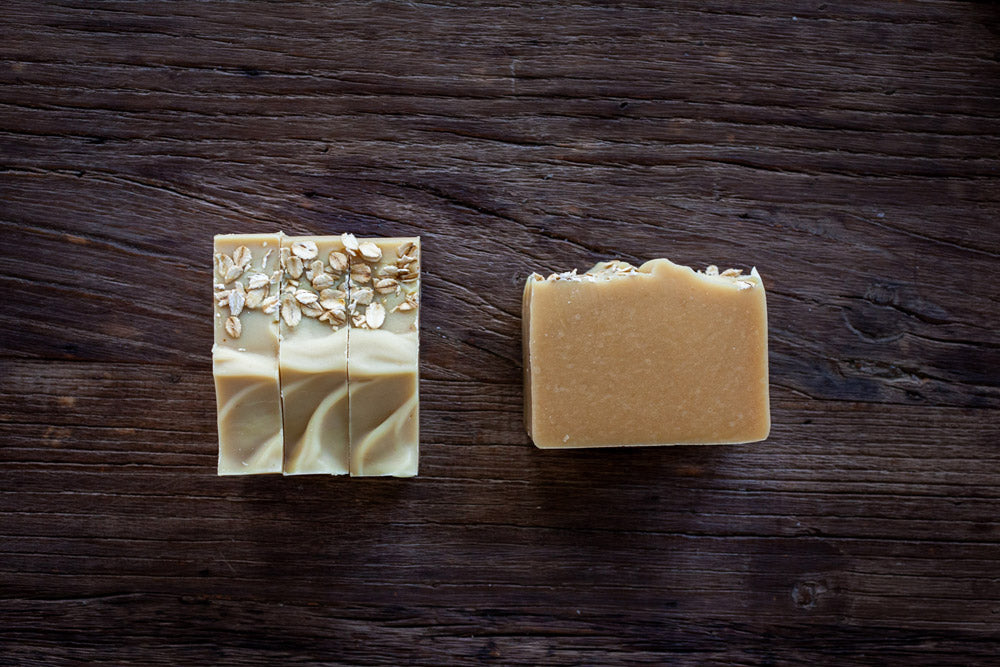 Unscented handmade all natural goat milk + honey soap